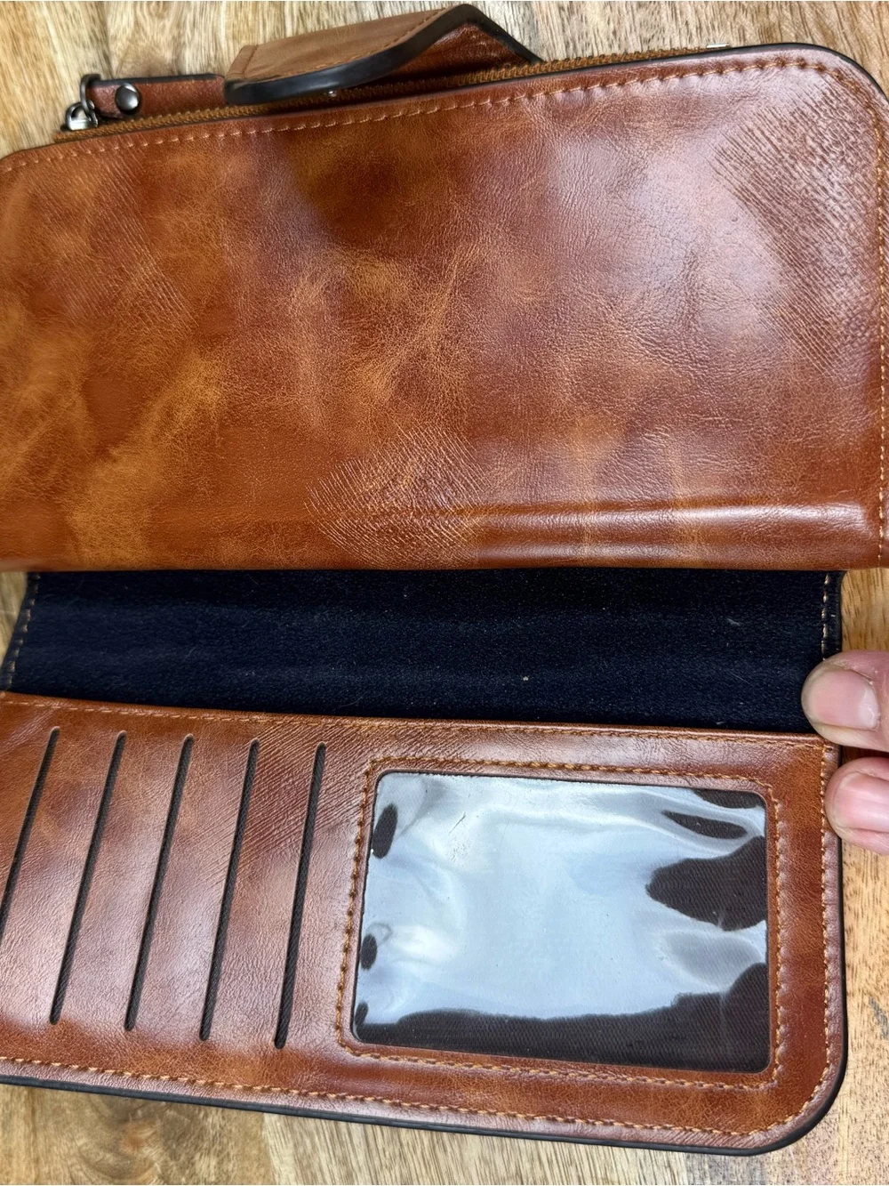 men bense brown leather